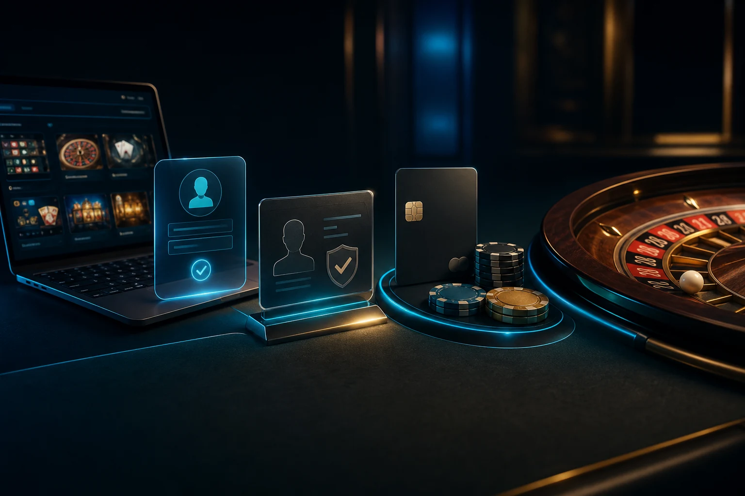 Etapas de cadastro, verifica&ccedil;&atilde;o, dep&oacute;sito e primeiro jogo em um cassino online